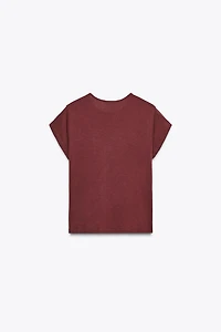 SHORT SLEEVE TEXTURED T-SHIRT