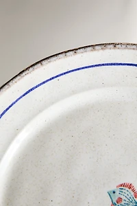 STONEWARE FISH DINNER PLATE