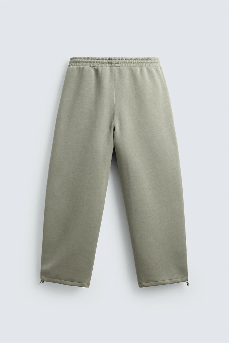 RELAXED FIT INTERLOCK JOGGING PANTS