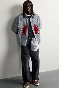 RELAXED FIT PATCH SHIRT