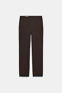 PANTALON CROPPED DENTELLE