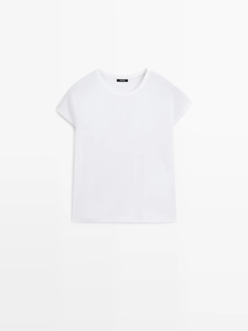 T-shirt manches courtes 100 % coton mercerisé