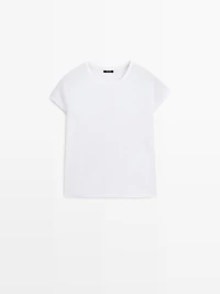 T-shirt manches courtes 100 % coton mercerisé