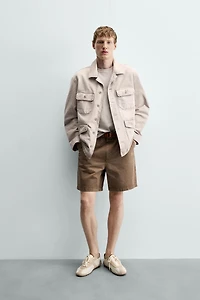 WASHED REGULAR FIT POCKET JACKET