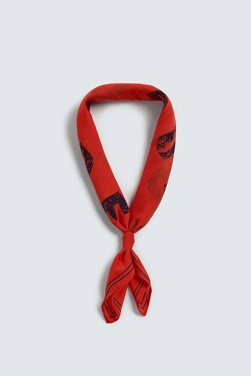 TEXT PRINT BANDANA
