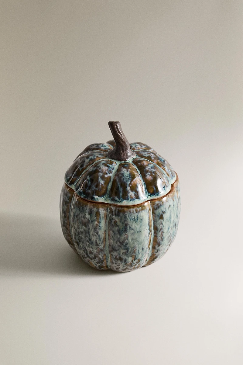 PUMPKIN STONEWARE JAR