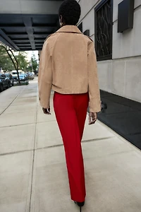 PANTALON DROIT CEINTURÉ