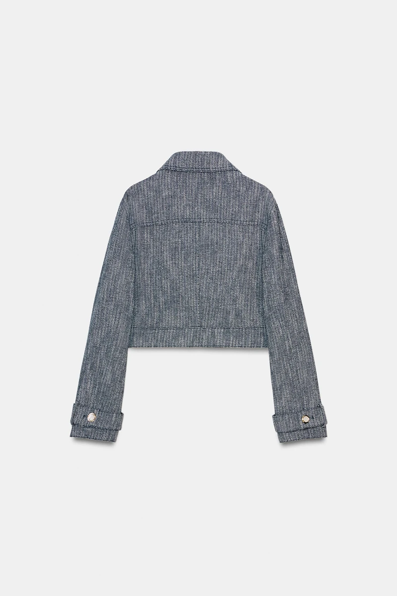 CROPPED TEXTURED JACKET