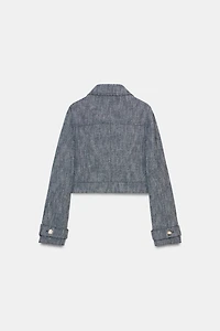 CROPPED TEXTURED JACKET