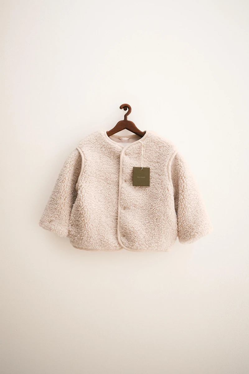 ZARA TIMELESS - VESTE EFFET MOUTON