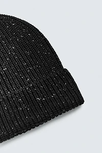 TEXTURED KNIT BEANIE