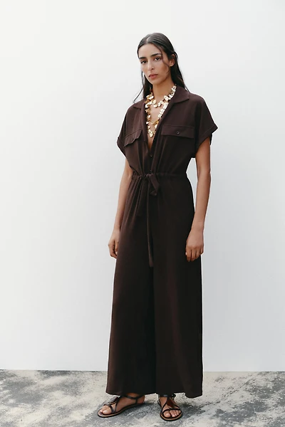 FLOWY POCKET JUMPSUIT