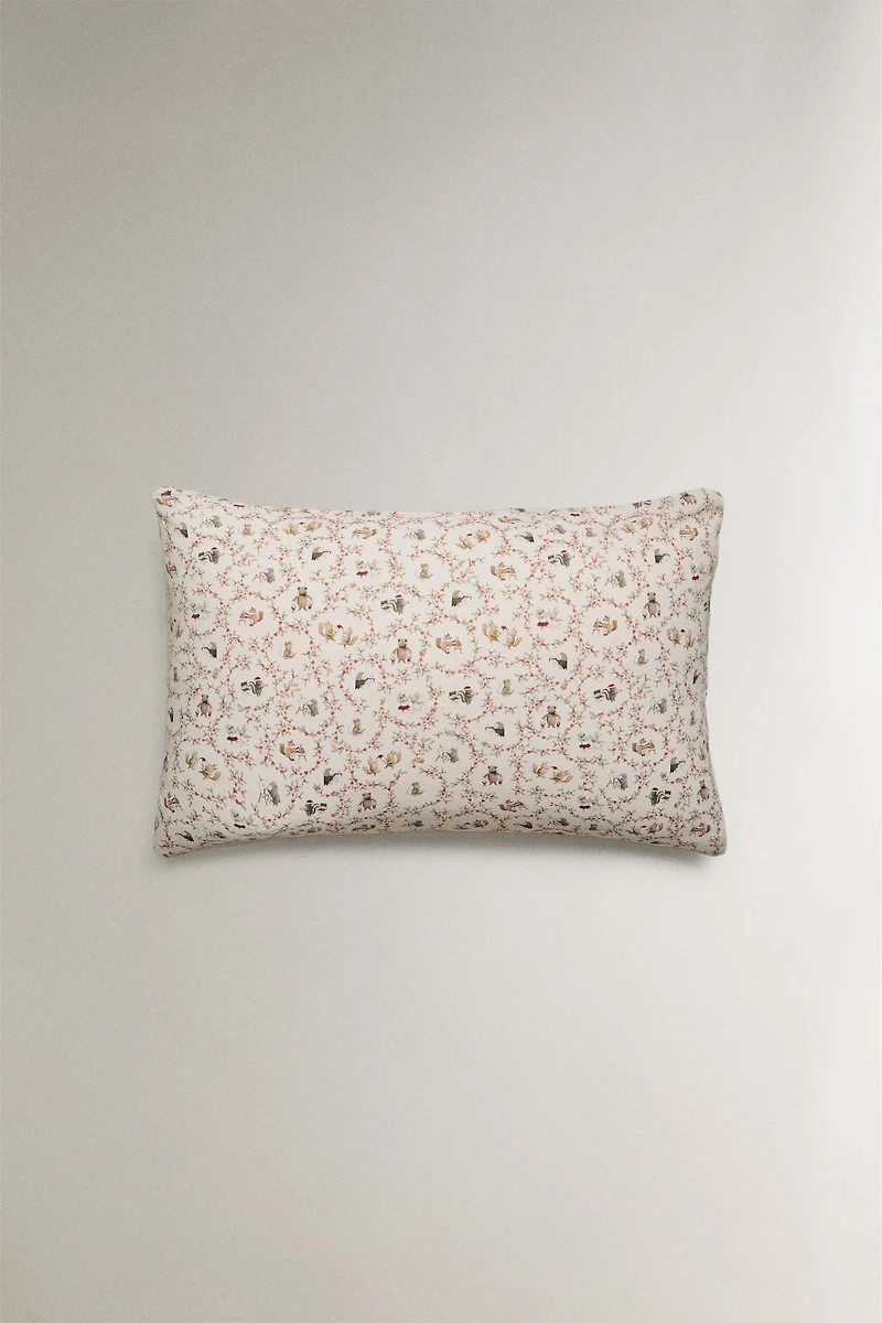 TAIE D’OREILLER ENFANT ANIMAUX NOËL