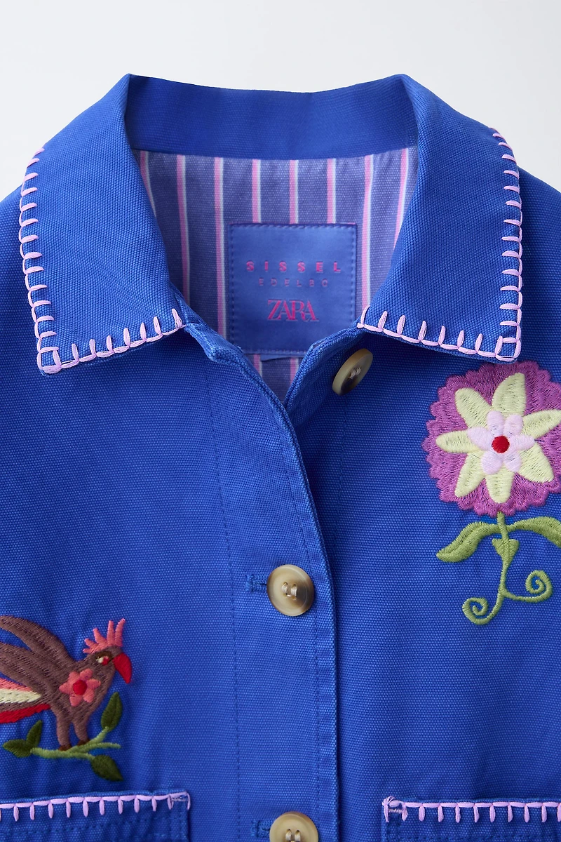 SISSEL EDELBO X ZARA KIDS EMBROIDERED JACKET