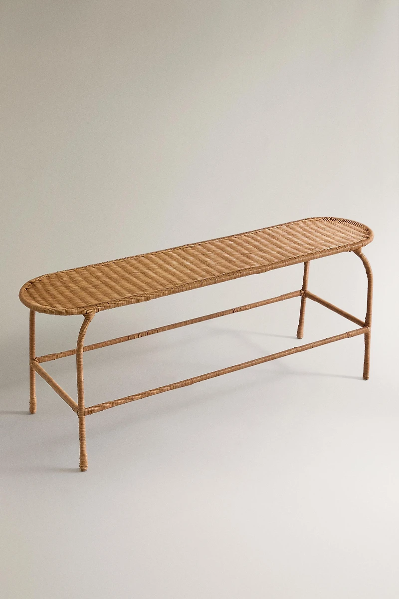 RATTAN BENCH