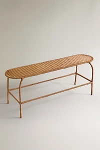 RATTAN BENCH