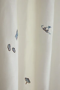 EMBROIDERED SHOWER CURTAIN