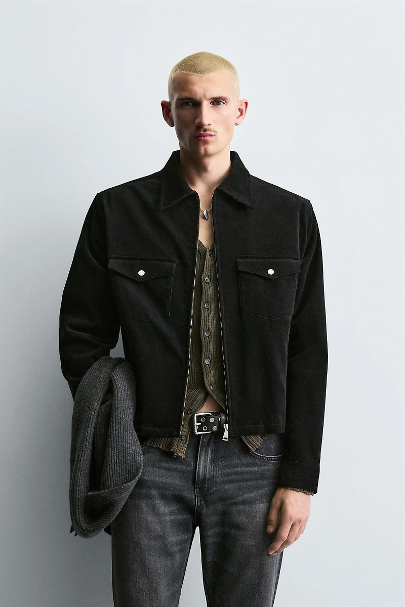 BOXY FIT CORDUROY OVERSHIRT