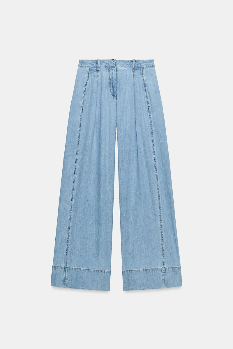 Z1975 HIGH WAISTED WIDE LEG JEANS WITH DARTS