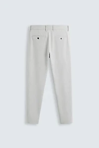 TEXTURED STRETCH PANTS
