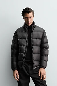 100% FEATHER WATER REPELLENT PUFFER JACKET