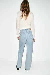 Z1975 LOOSE MID-RISE PAINT EFFECT JEANS