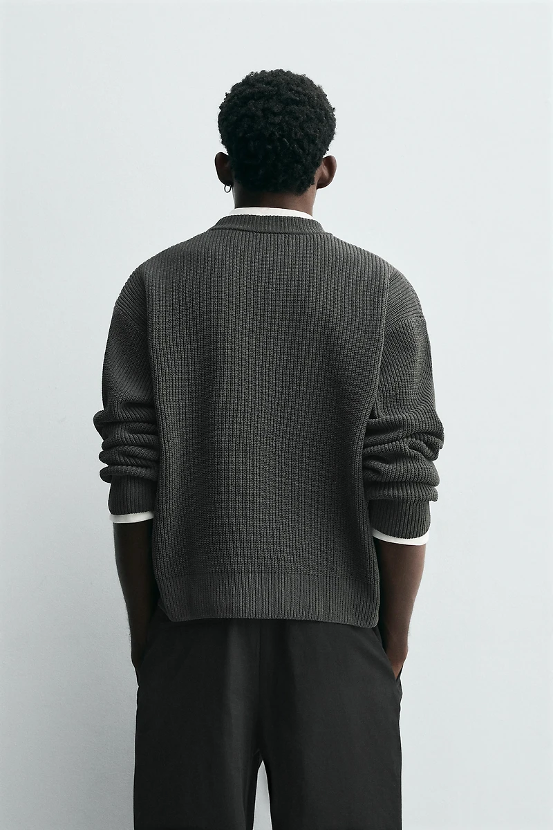 PULL STRUCTURÉ CHENILLE