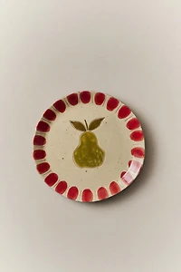 FRUIT EARTHENWARE DESSERT PLATE