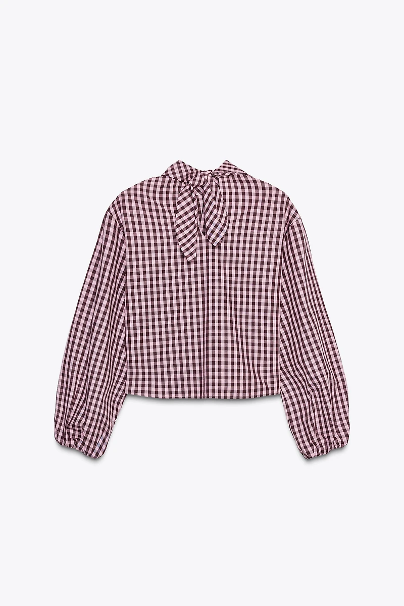 GINGHAM POPLIN SHIRT