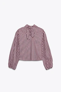 GINGHAM POPLIN SHIRT