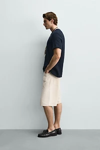 REGULAR FIT TEXTURED T-SHIRT