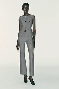 HERRINGBONE FLARED VEST