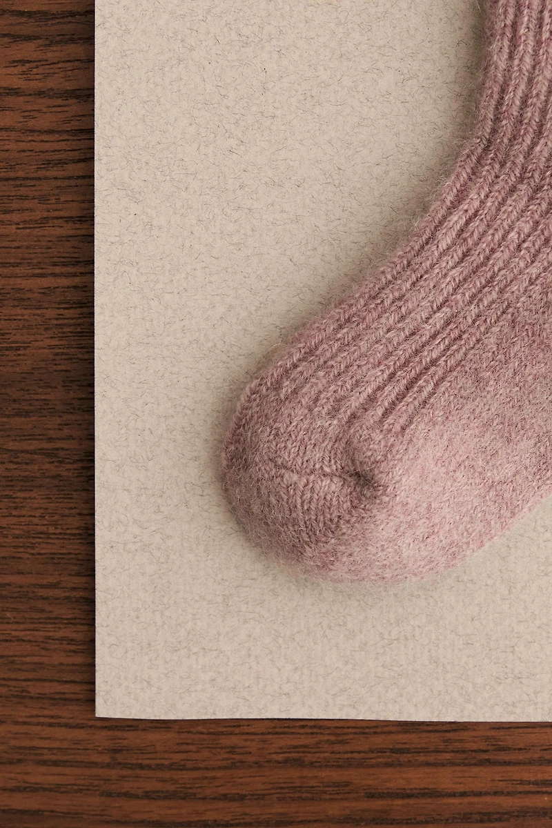 ZARA TIMELESS - CASHMERE KNIT SOCKS