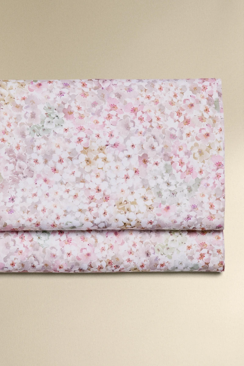FLORAL PRINT FLAT SHEET