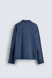 RELAXED FIT NUMBER PATCH PIQUÉ POLO