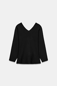 PULL EN MAILLE À MANCHES BALLON
