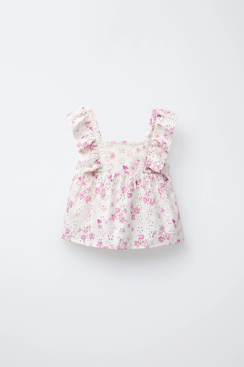 FLORAL PRINT SHIFFLY TOP