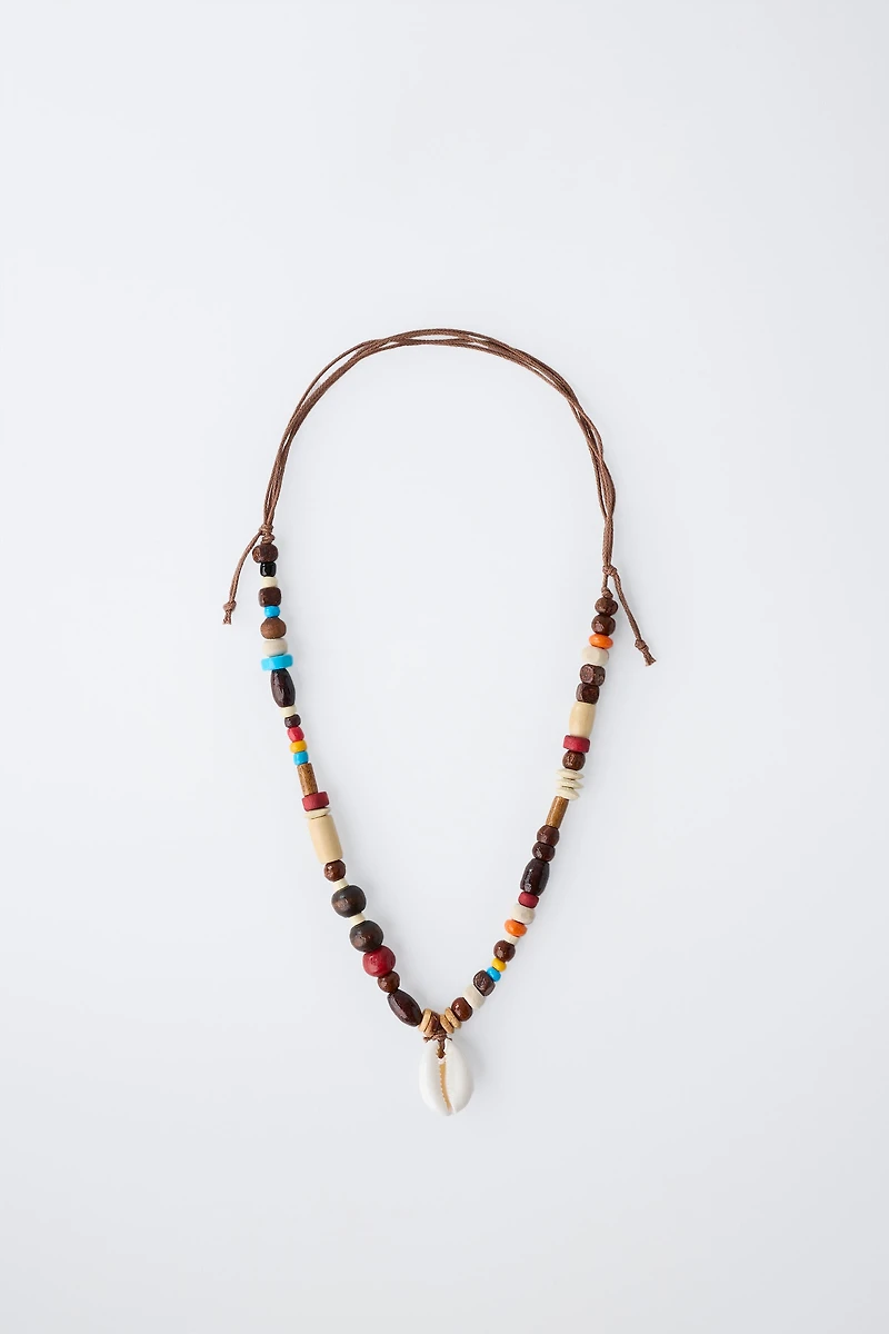 BEADED SHELL NECKLACE