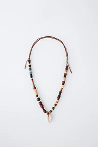 BEADED SHELL NECKLACE
