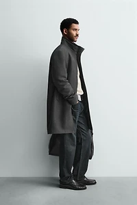 MANTEAU À COL AMOVIBLE