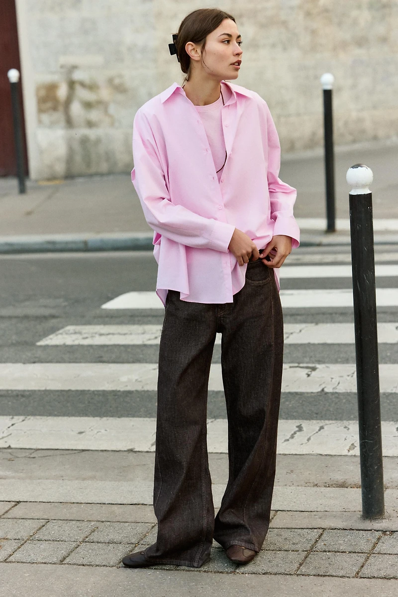 OVERSIZED POPLIN SHIRT