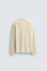 RIBBED CARDIGAN