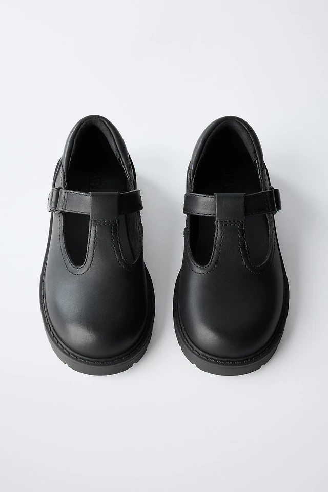 Shop Zara LEATHER SCHOOL SHOES at Beverly Center in Los Angeles, CA
