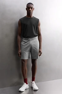 EMBROIDERED SIDE STRIPE 9" SHORTS
