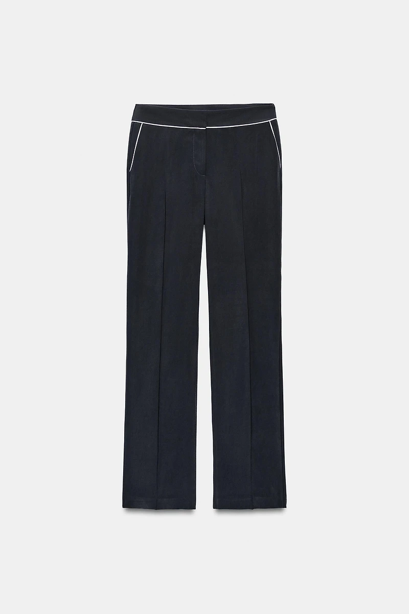 CONTRAST PIPING PANTS