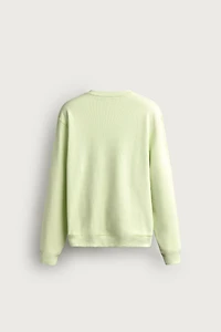 WAFFLE TEXTURE SWEATSHIRT
