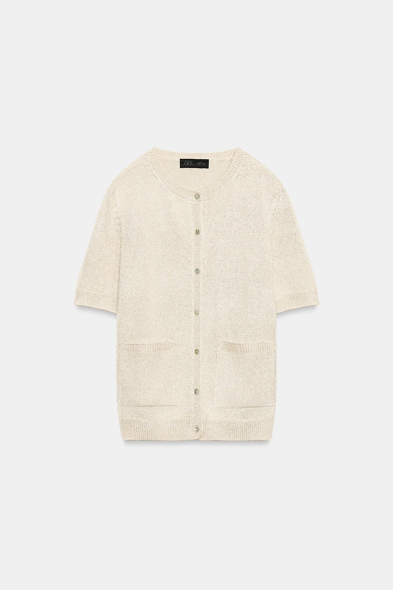 SHORT SLEEVE CARDIGAN