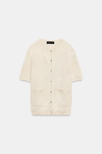SHORT SLEEVE CARDIGAN