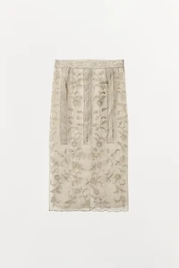 JUPE EN ORGANZA BRODERIES FANTAISIE