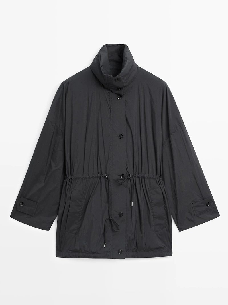 Technical fabric parka